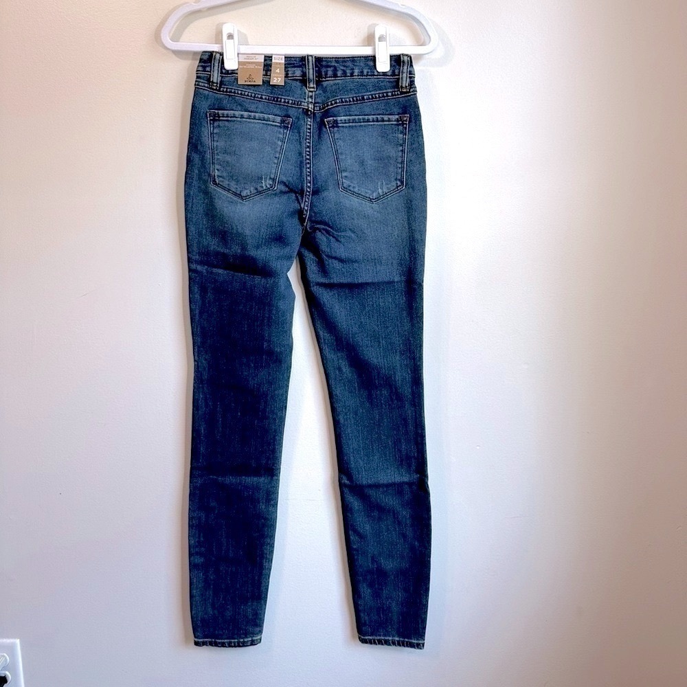 NWT PrAna Women’s Sienna Mid-Rise Skinny Jean in True Blue Wash Size 4/27 - Picture 4 of 14